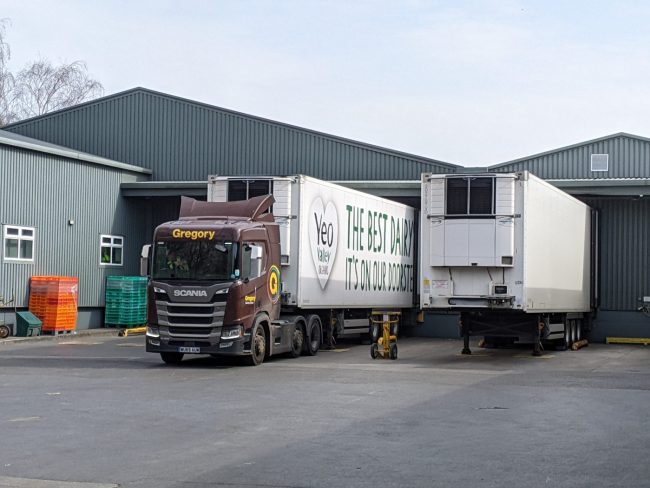 Yeo Valley factory in Blagdon, UK